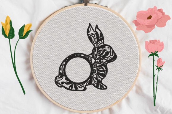 Easter Bunny Monogram Frame