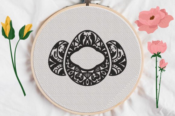 Easter Eggs Monogram: A Thoughtful Embroidery Choice for Personalized Gifts