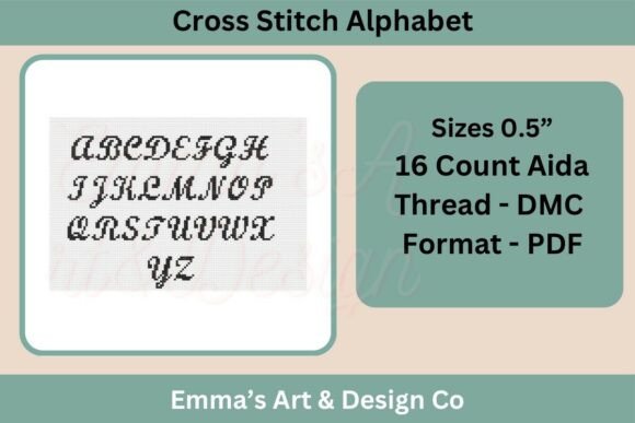 Elegant Cross Stitch Alphabet Pattern