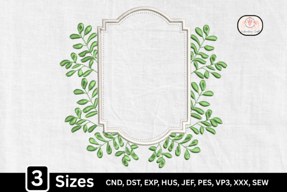 Floral Elegant Monogram Frame