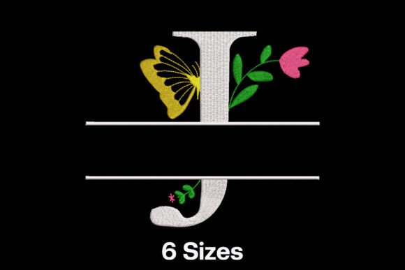 Floral Split Letter J Review