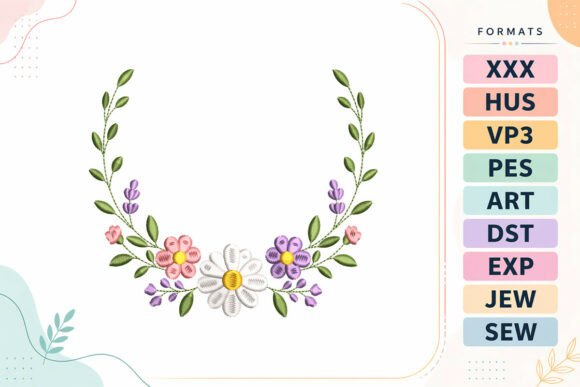 Floral Wreath Frame