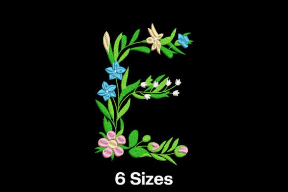 Flower Letter E: A Boutique Sweatshirt Embroidery Review