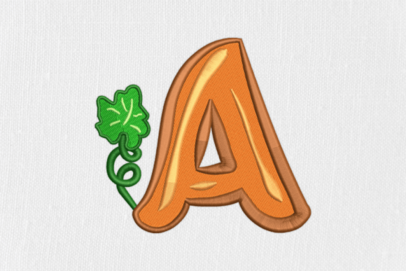 Letter A Autumn Monograms Alphabet