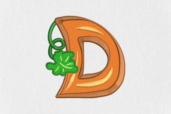 Letter D Autumn Monograms