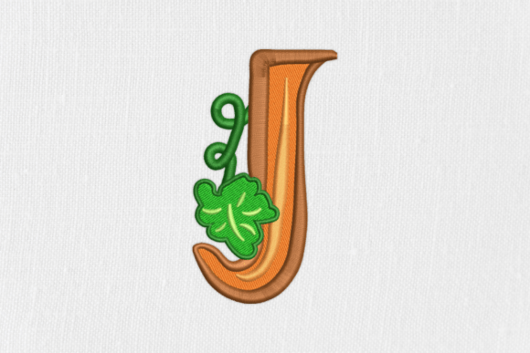 Letter J Autumn Monograms