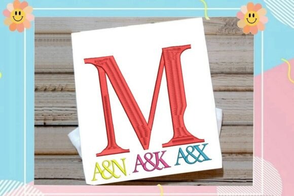 Letter M Split Monogram Logo