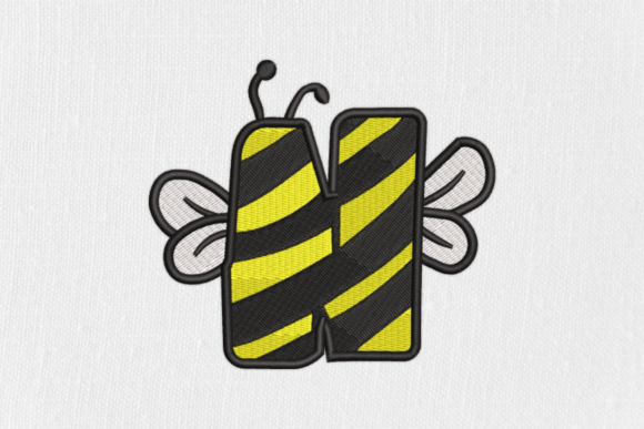 Letter N Bee Monograms