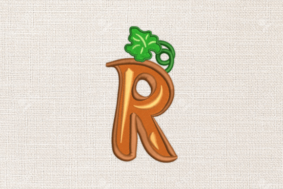 Letter R Autumn Monograms