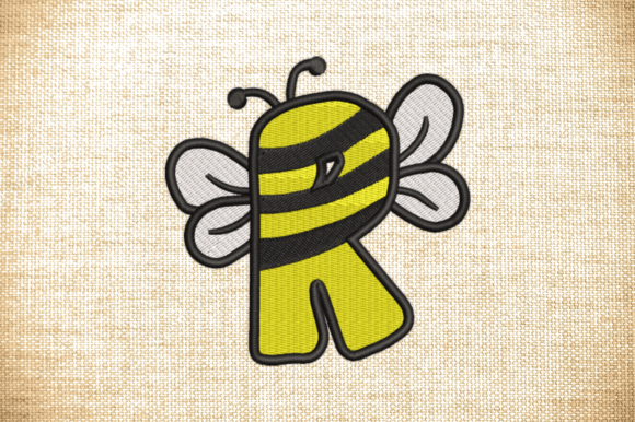 Letter R Bee Monograms
