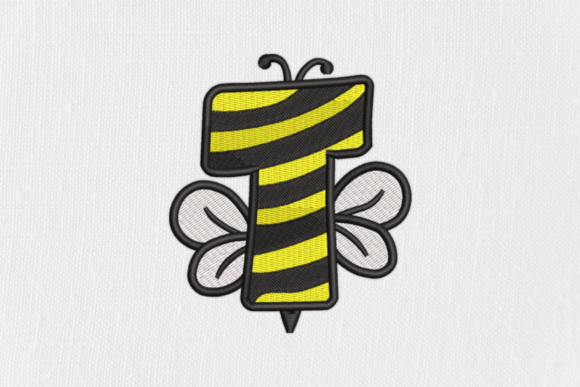 Letter T Bee Monograms