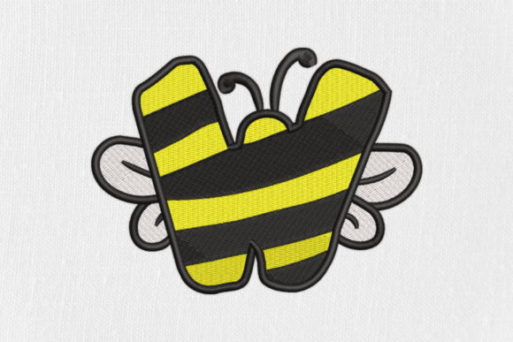 Letter W Bee Monograms