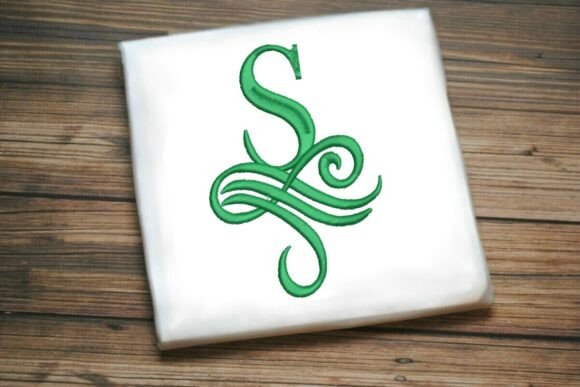Oceanic Flourish Monogram S